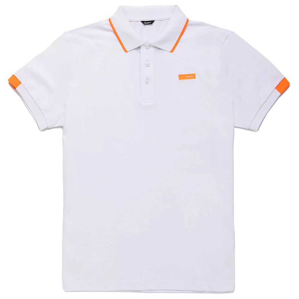 Refrigiwear White Cotton Polo Shirt