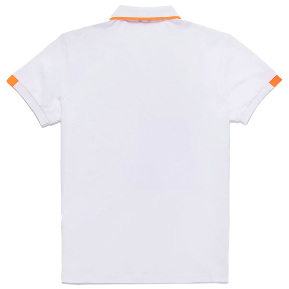 Refrigiwear White Cotton Polo Shirt