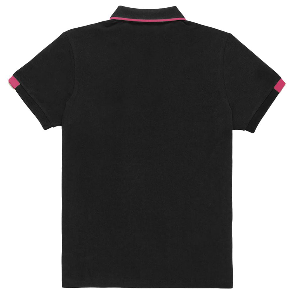 Refrigiwear Black Cotton Polo Shirt