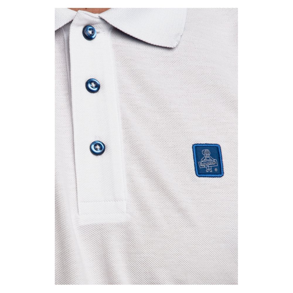 Refrigiwear White Cotton Polo Shirt