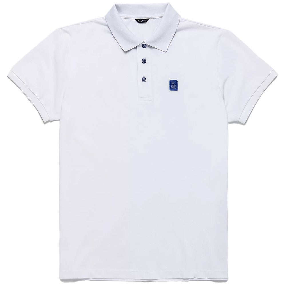 Refrigiwear White Cotton Polo Shirt