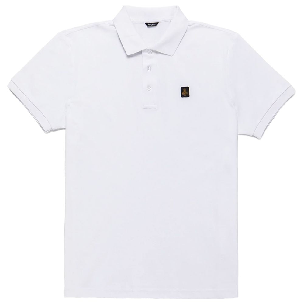 Refrigiwear White Cotton Polo Shirt