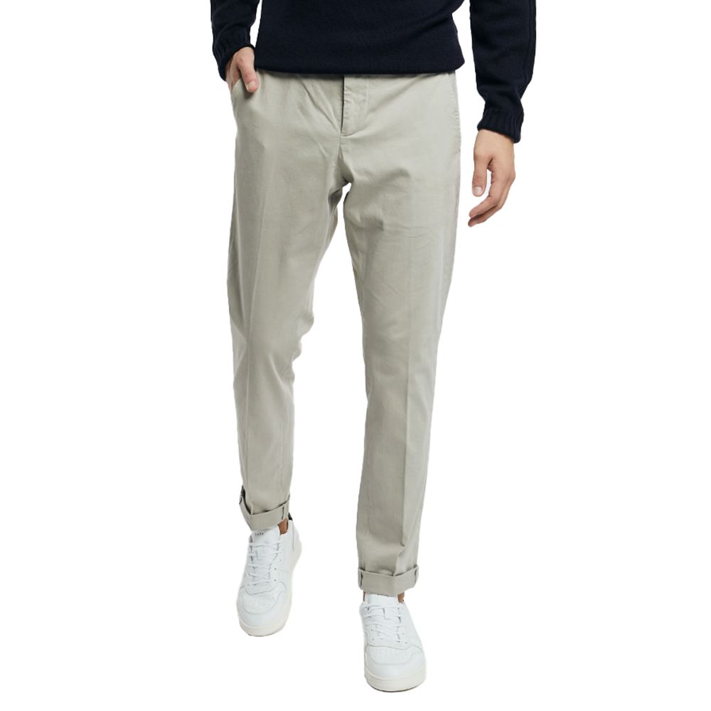 Dondup Gray Cotton Jeans & Pant