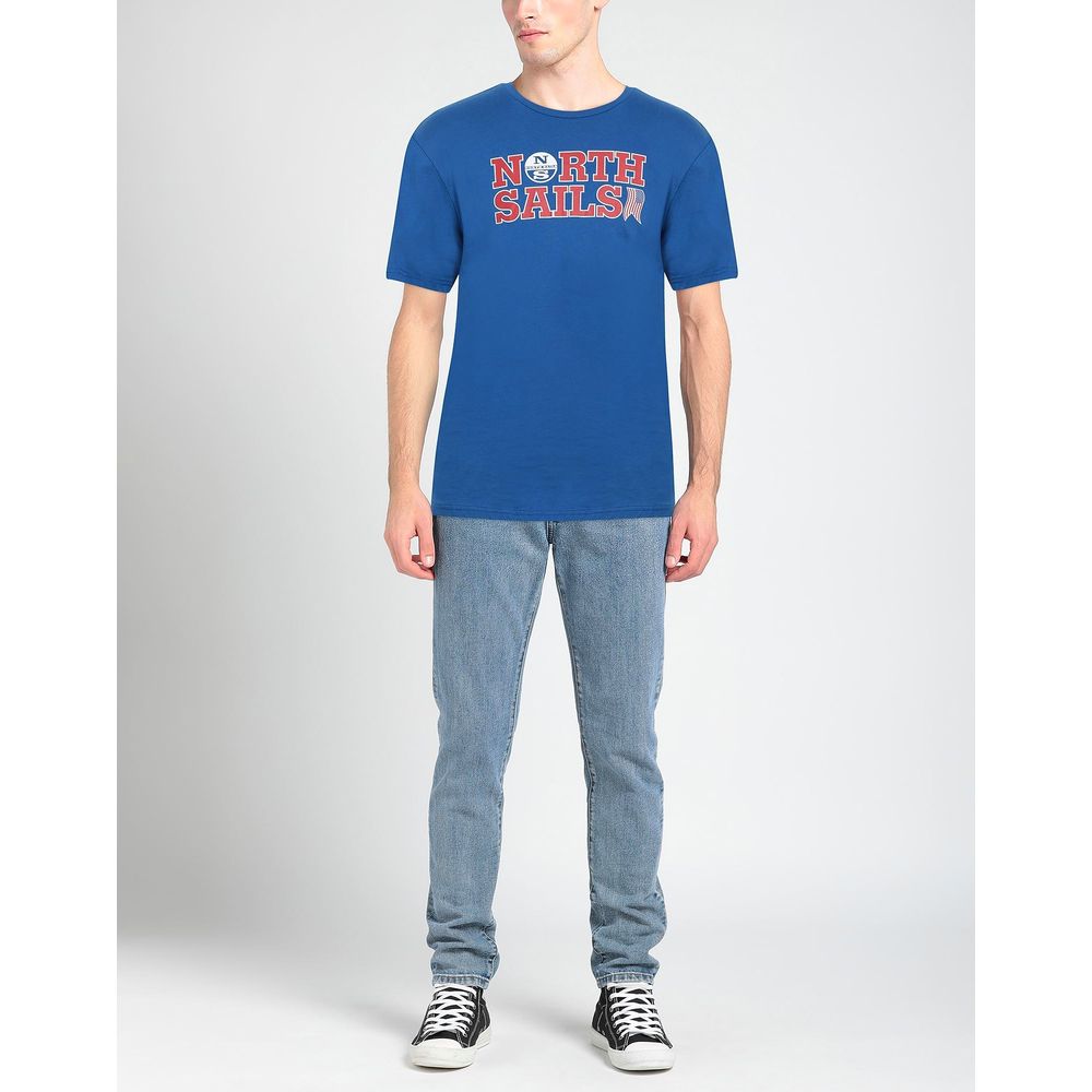 North Sails Light Blue Cotton T-Shirt