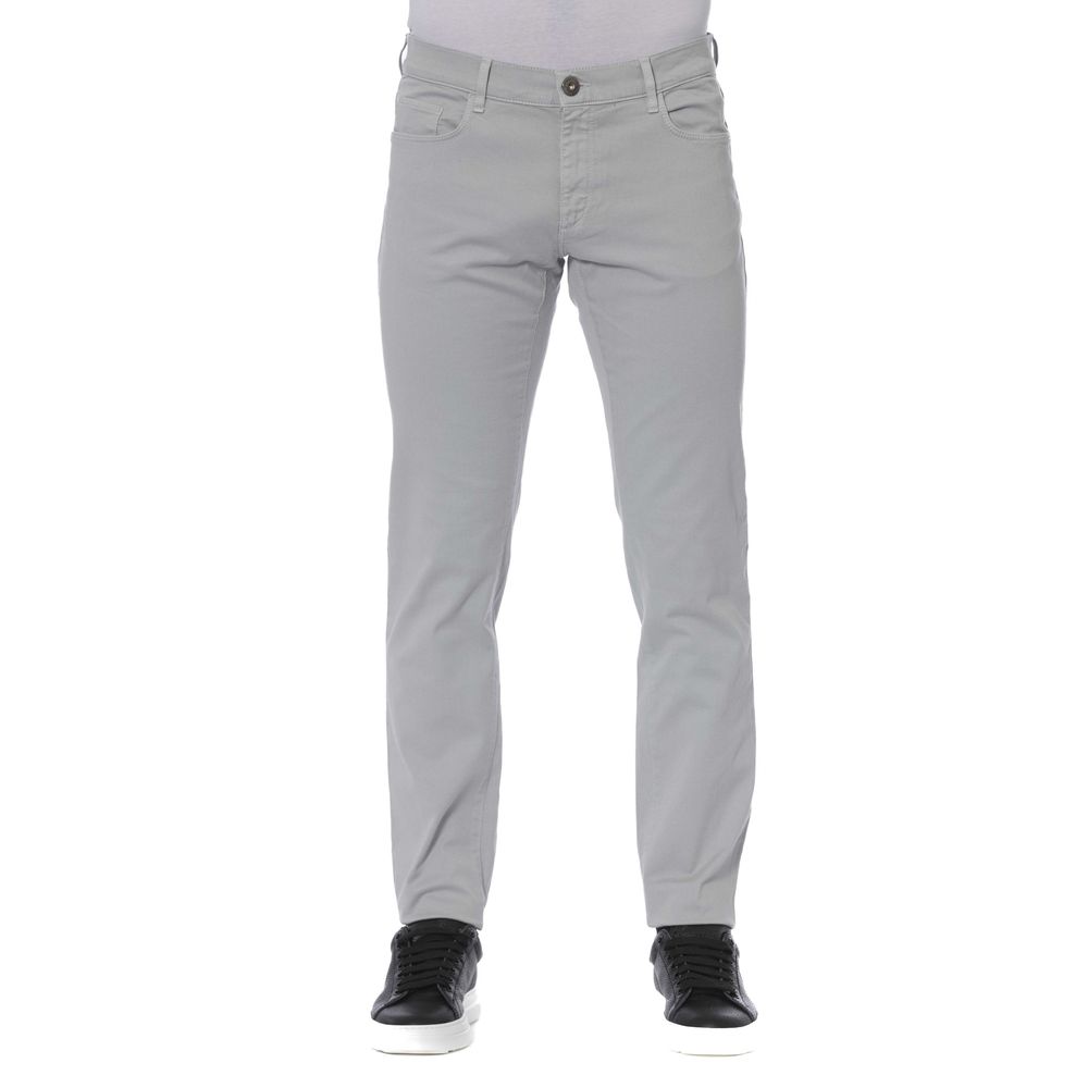 Trussardi Jeans Gray Cotton Jeans & Pant