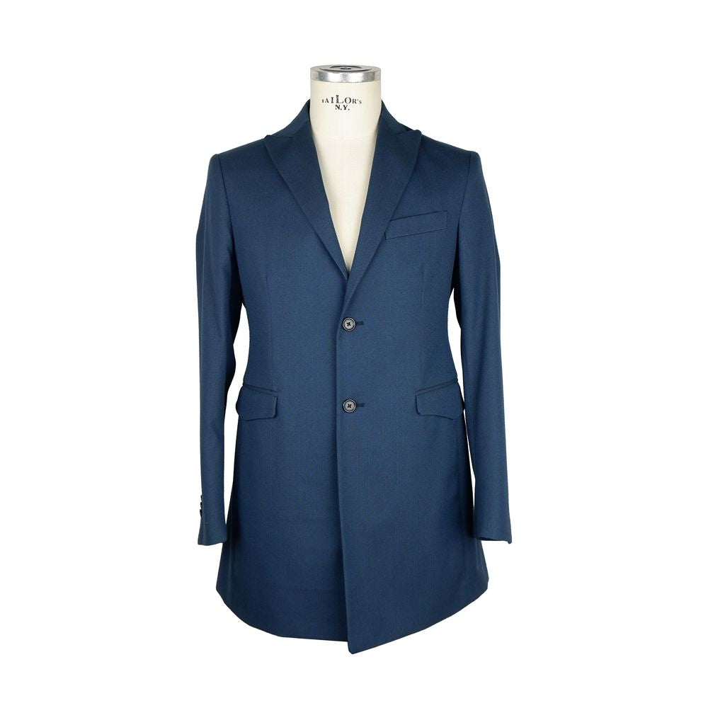 Emilio Romanelli Blue Wool Jacket