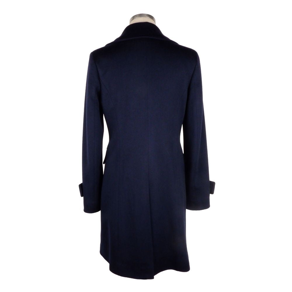 Blue Virgin Wool Jackets & Coat