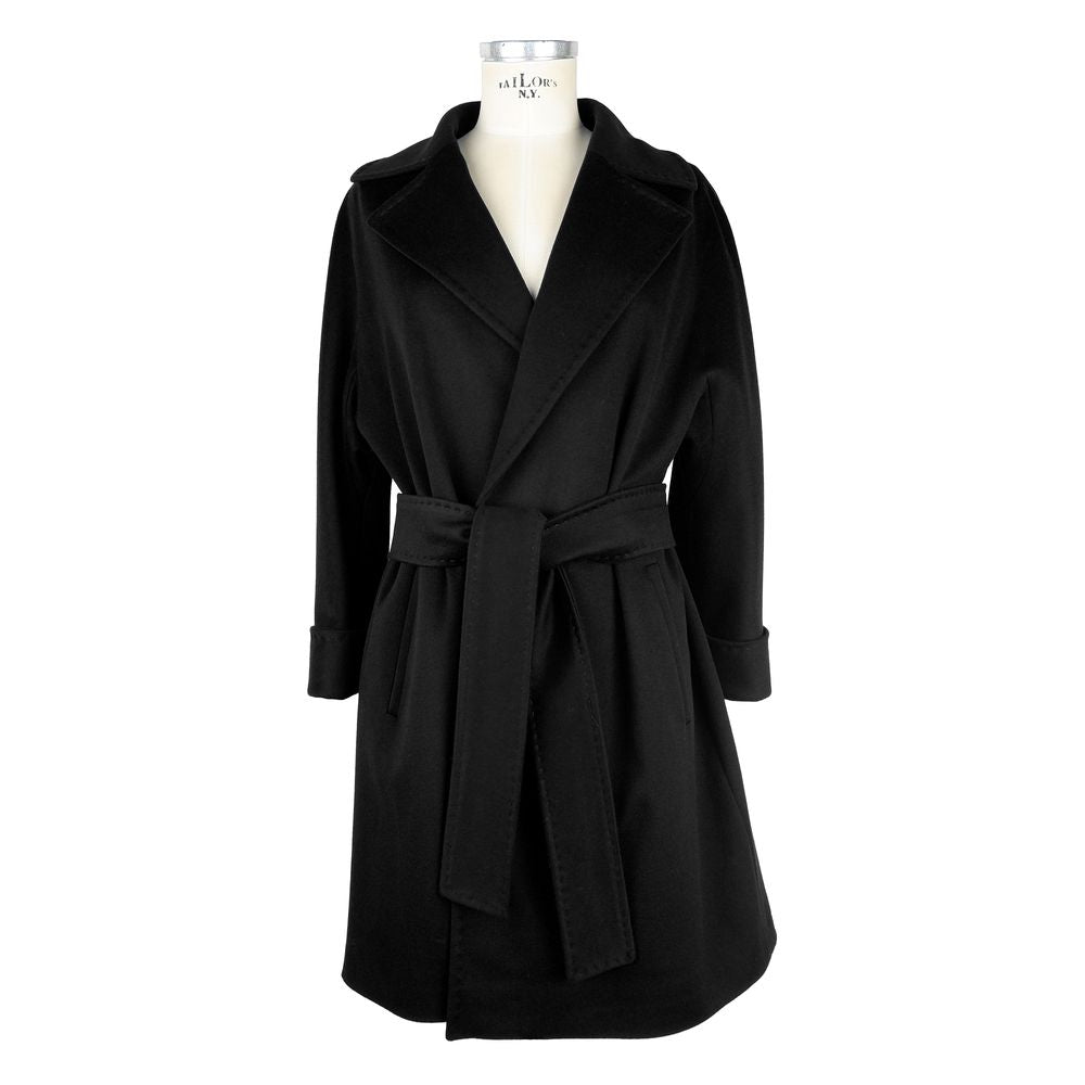 Black Virgin Wool Jackets & Coat