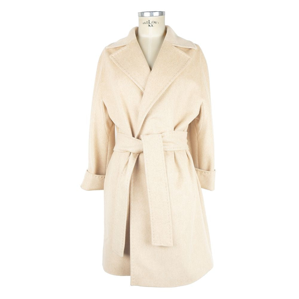 Beige Wool Jackets & Coat