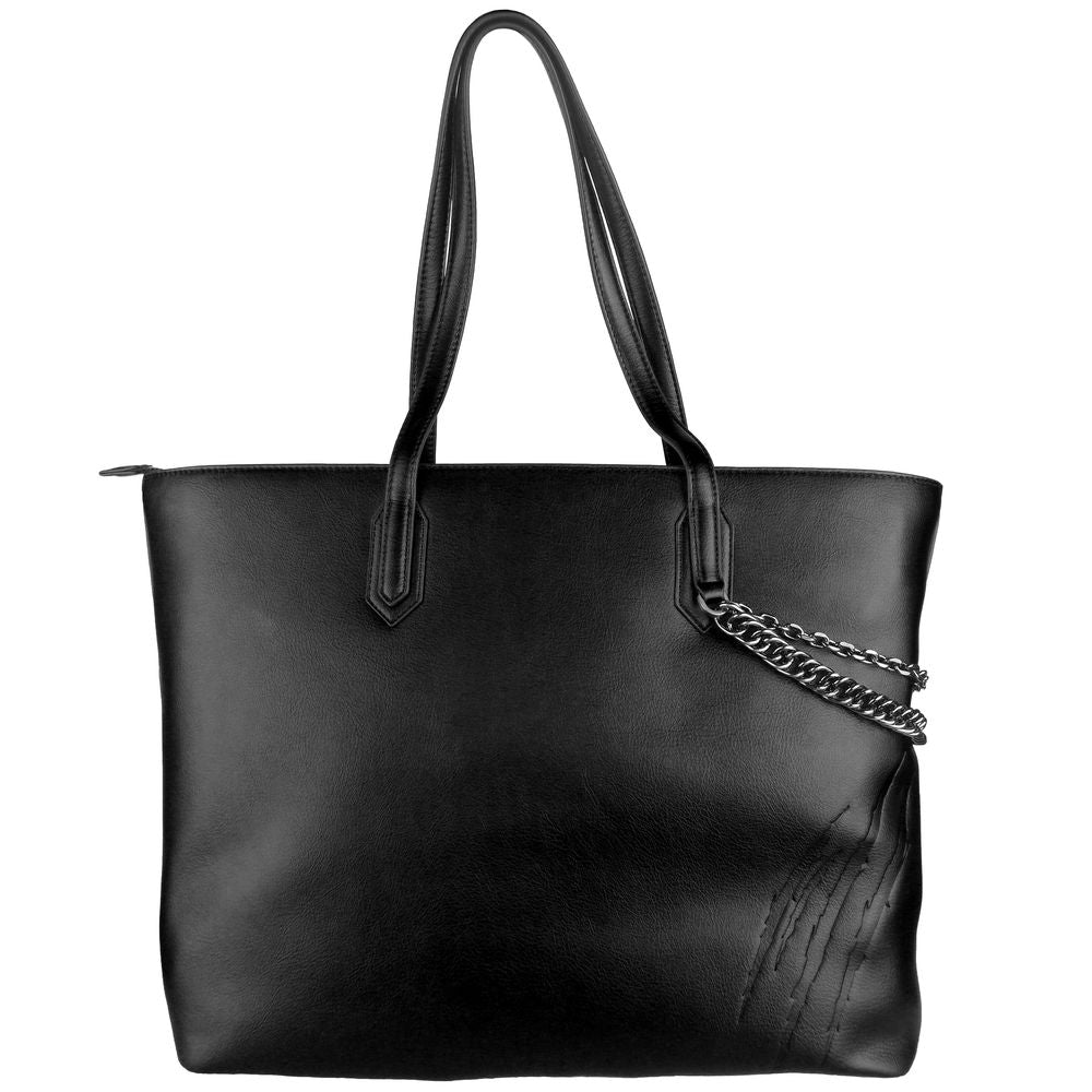 Nero Polyurethane Shoulder Bag