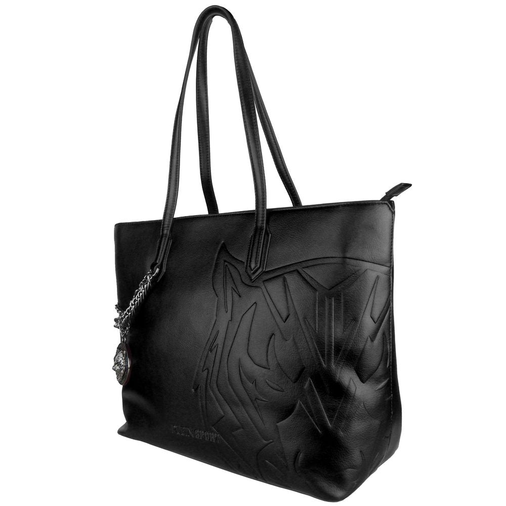 Nero Polyurethane Shoulder Bag