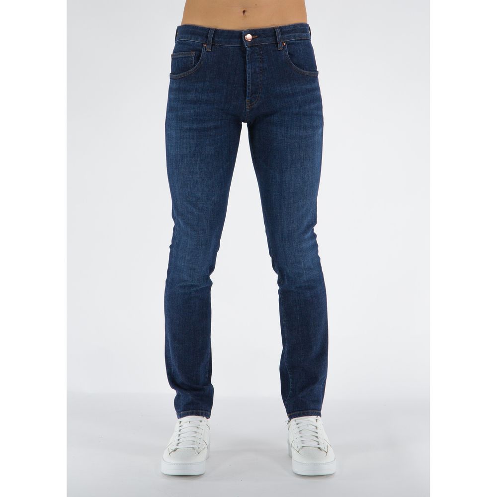 Blue Cotton Jeans & Pant