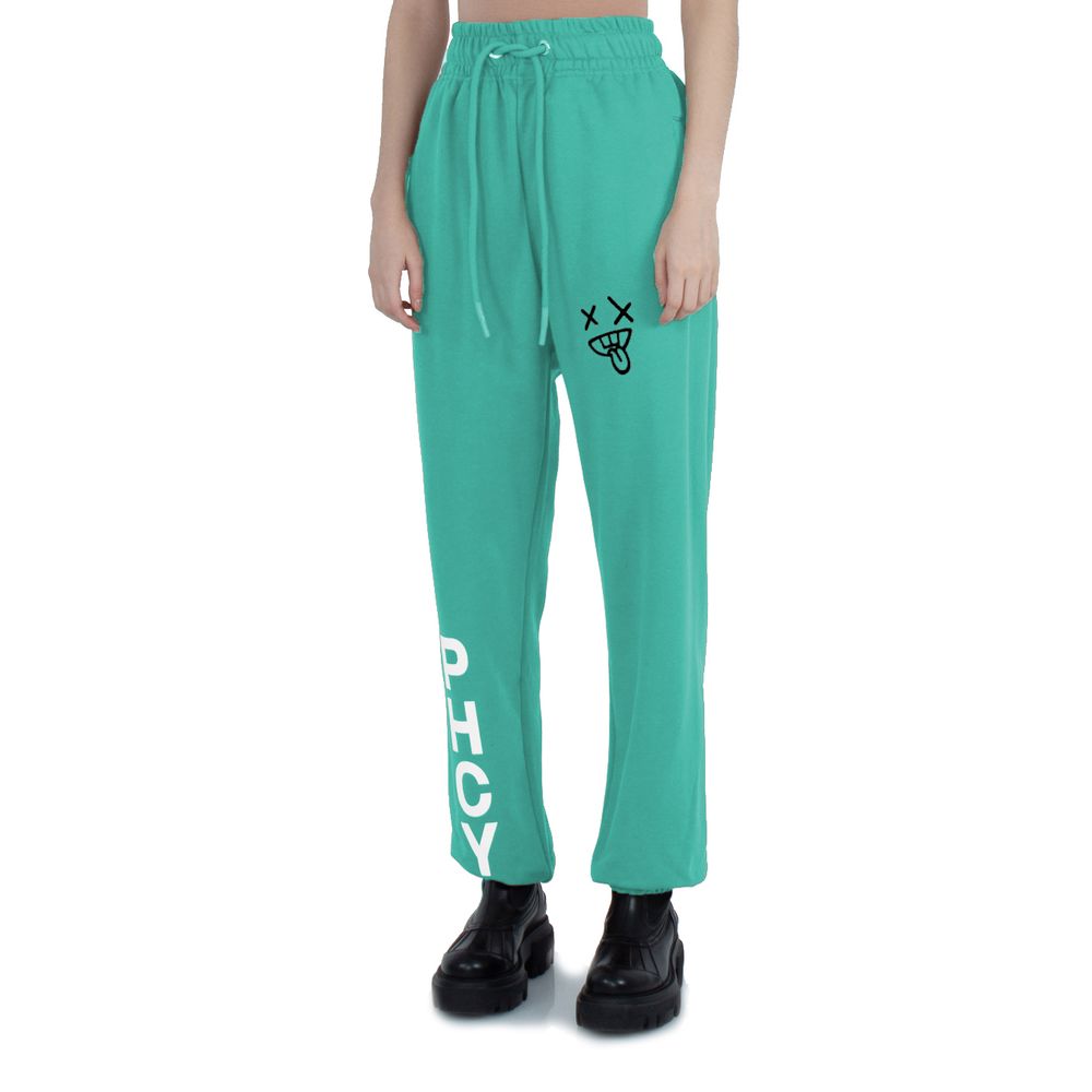 Green Cotton Jeans & Pant