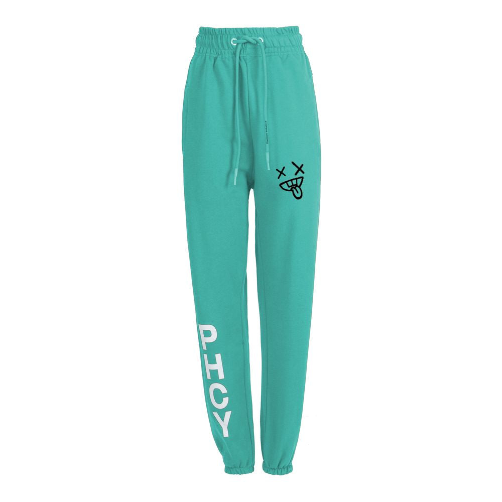 Green Cotton Jeans & Pant
