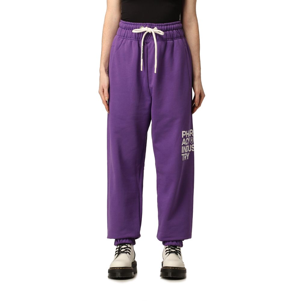Purple Cotton Jeans & Pant