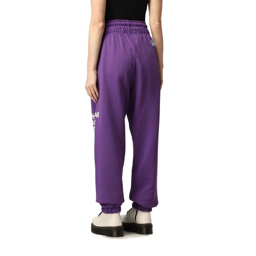 Purple Cotton Jeans & Pant