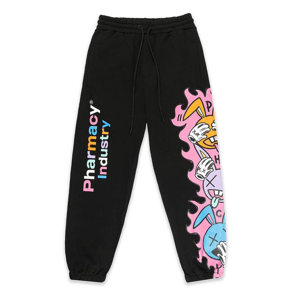 Black Cotton Jeans & Pant
