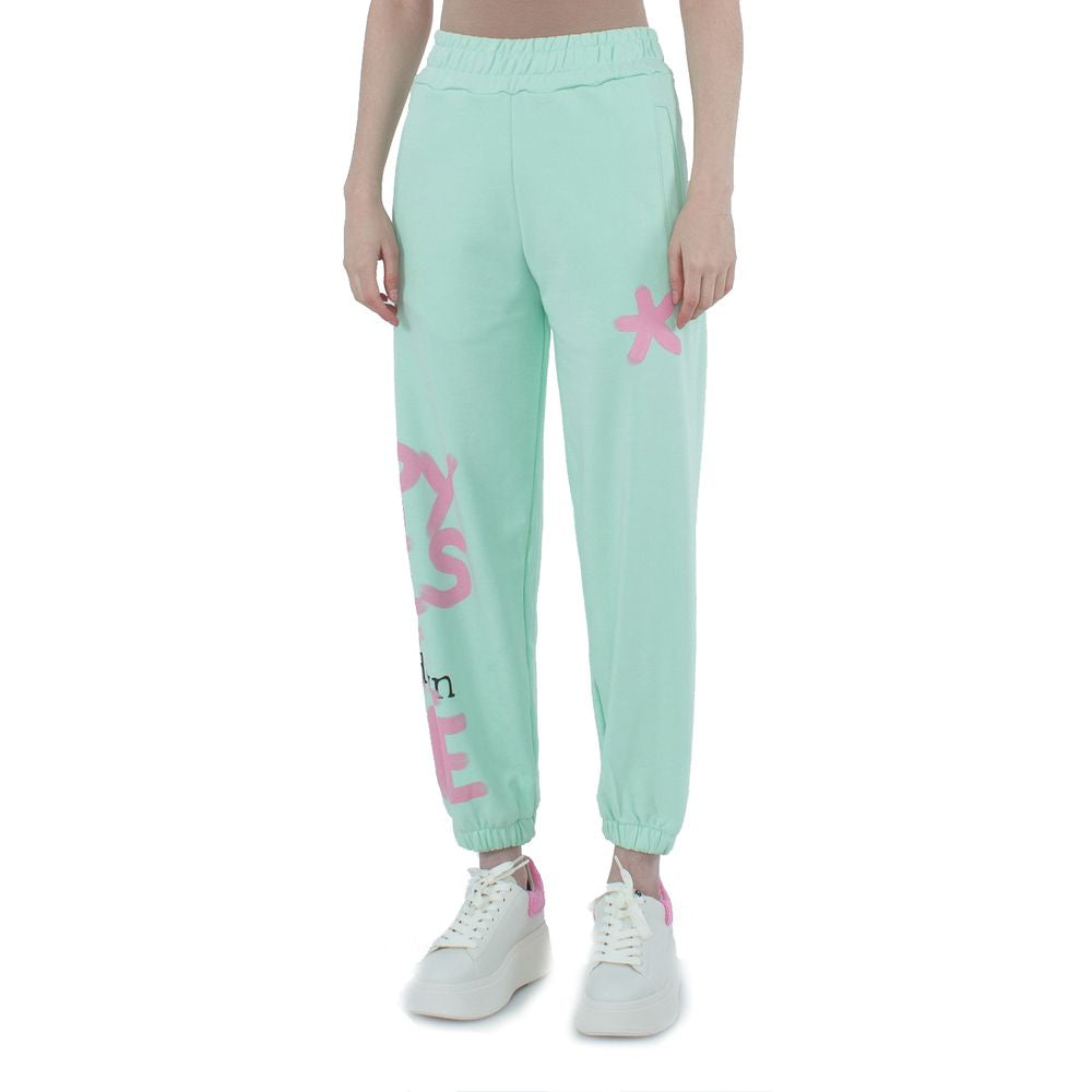 Comme Des Fuckdown Green Cotton Jeans & Pant