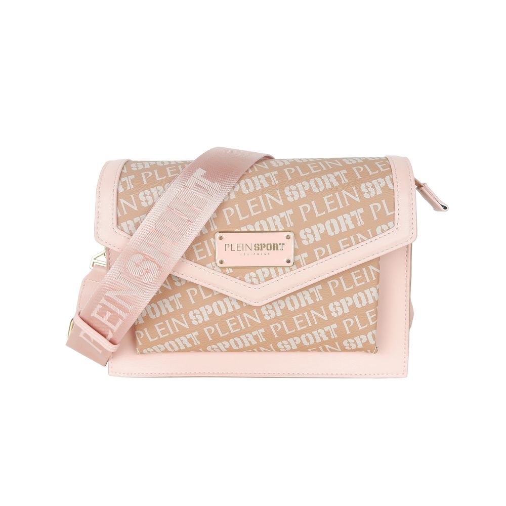 Pink Polyamide Crossbody Bag