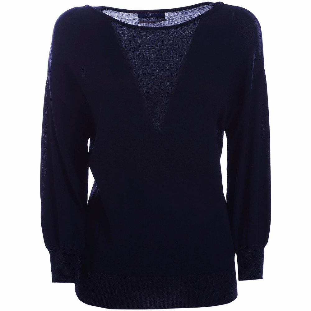 Yes Zee Blue Viscose Sweater