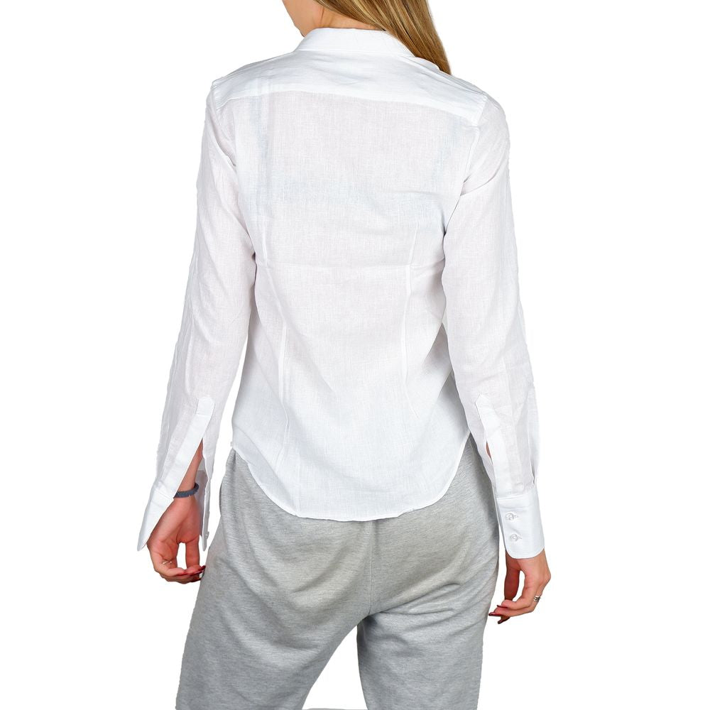 Made in Italy White Cotton Shirt
