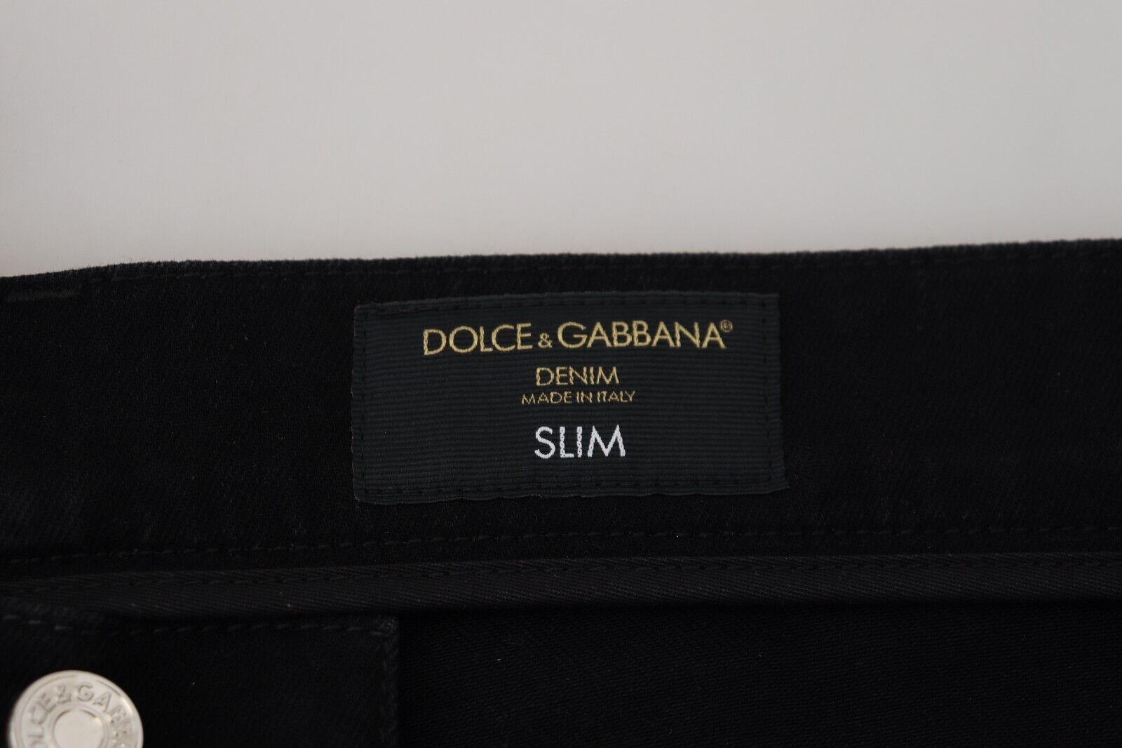 Black Gold Dusting Cotton Casual Denim Jeans