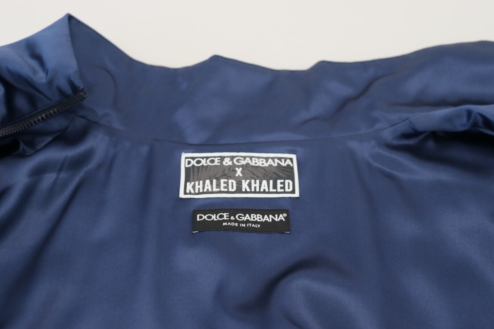 Blue Heraldic Patch Full Zip KHALED Jacket