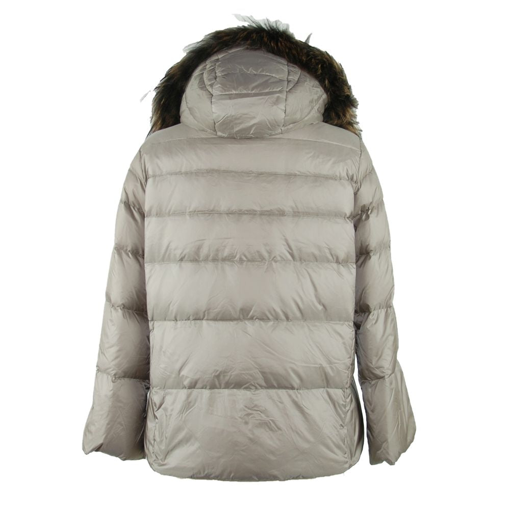 Emilio Romanelli Gray Polyamide Jackets & Coat
