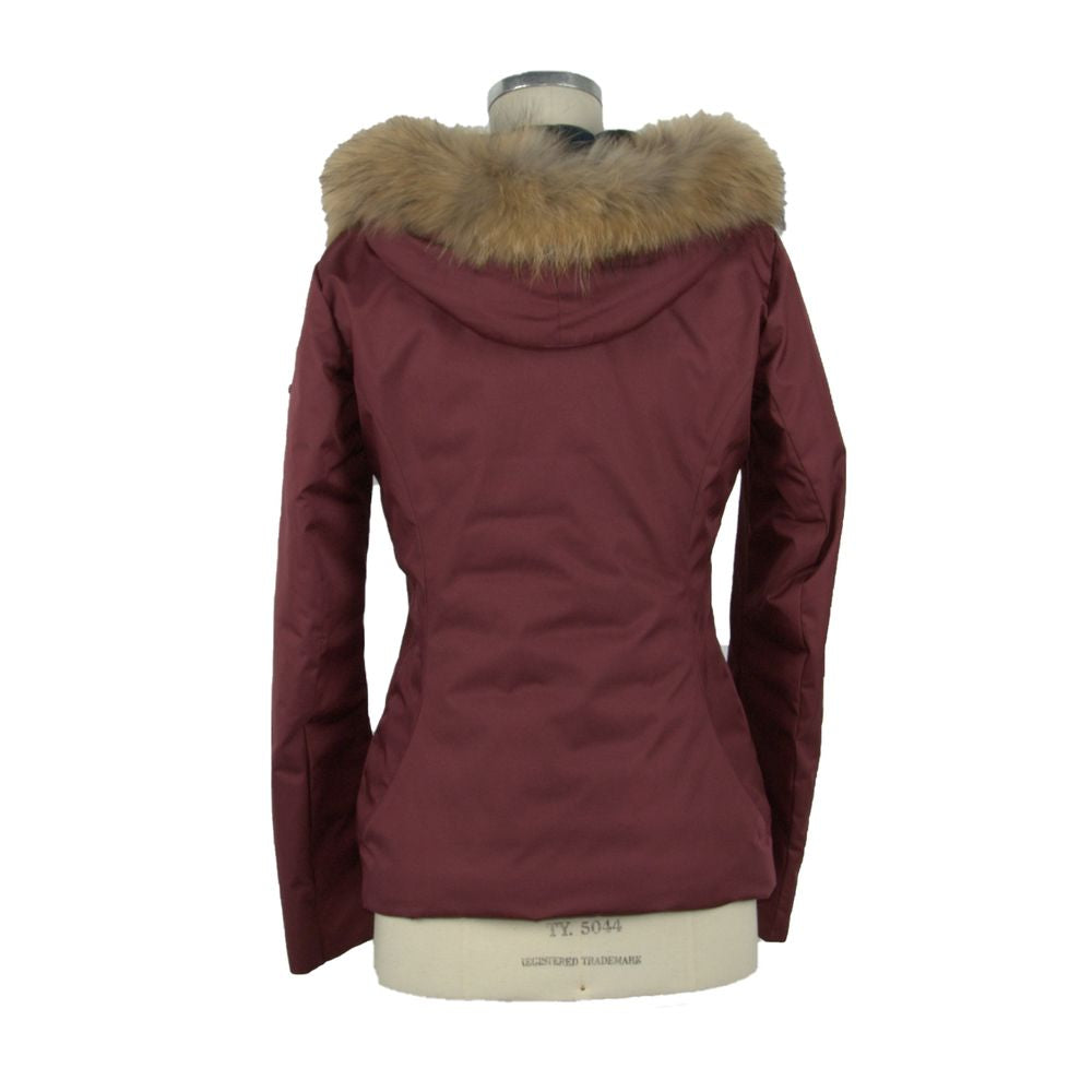 Red Polyester Jackets & Coat