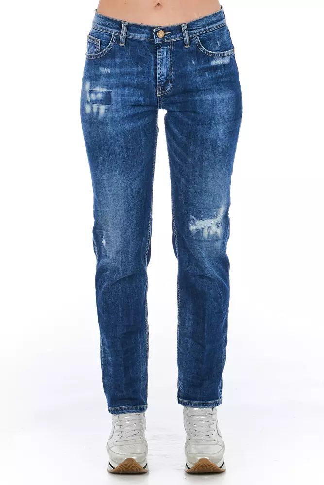 Blue Cotton Jeans & Pant