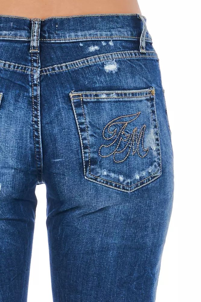 Blue Cotton Jeans & Pant