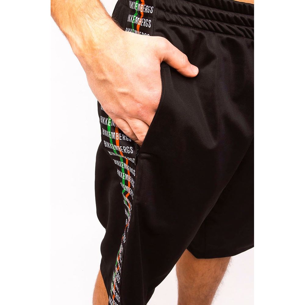 Black Polyester Short