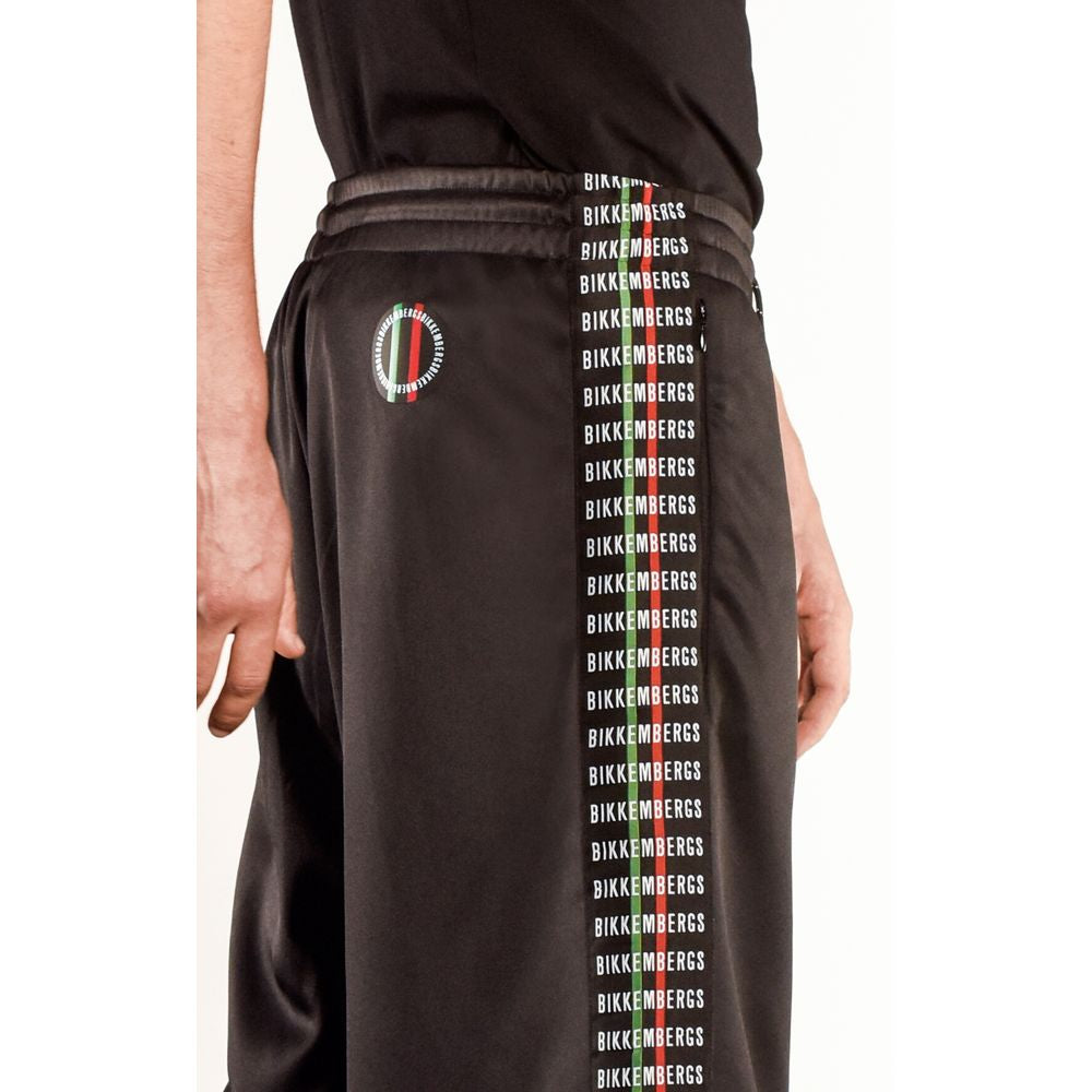 Black Polyester Short