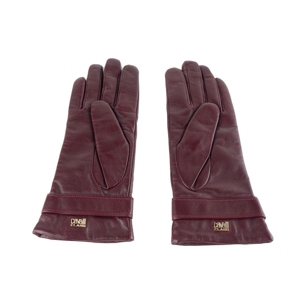 Cavalli Class Red Lambskin Glove