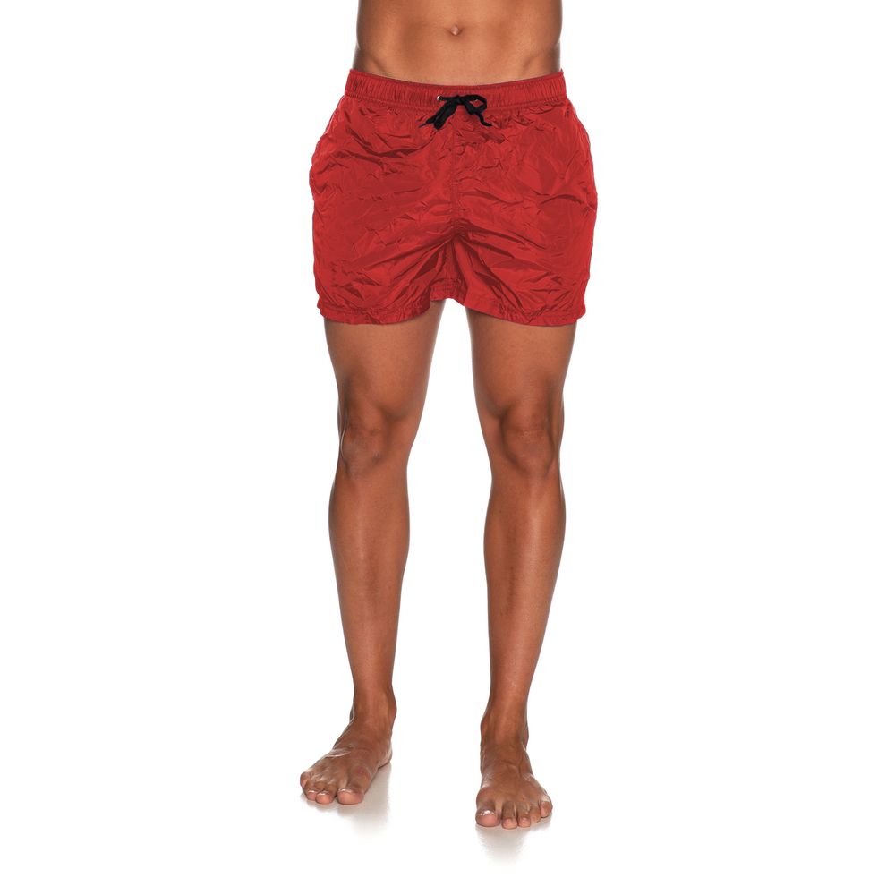Red Nylon Swimwear
