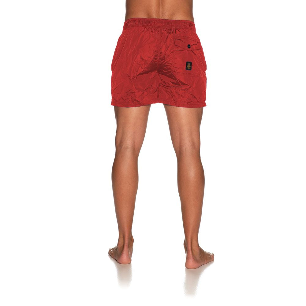 Red Nylon Swimwear