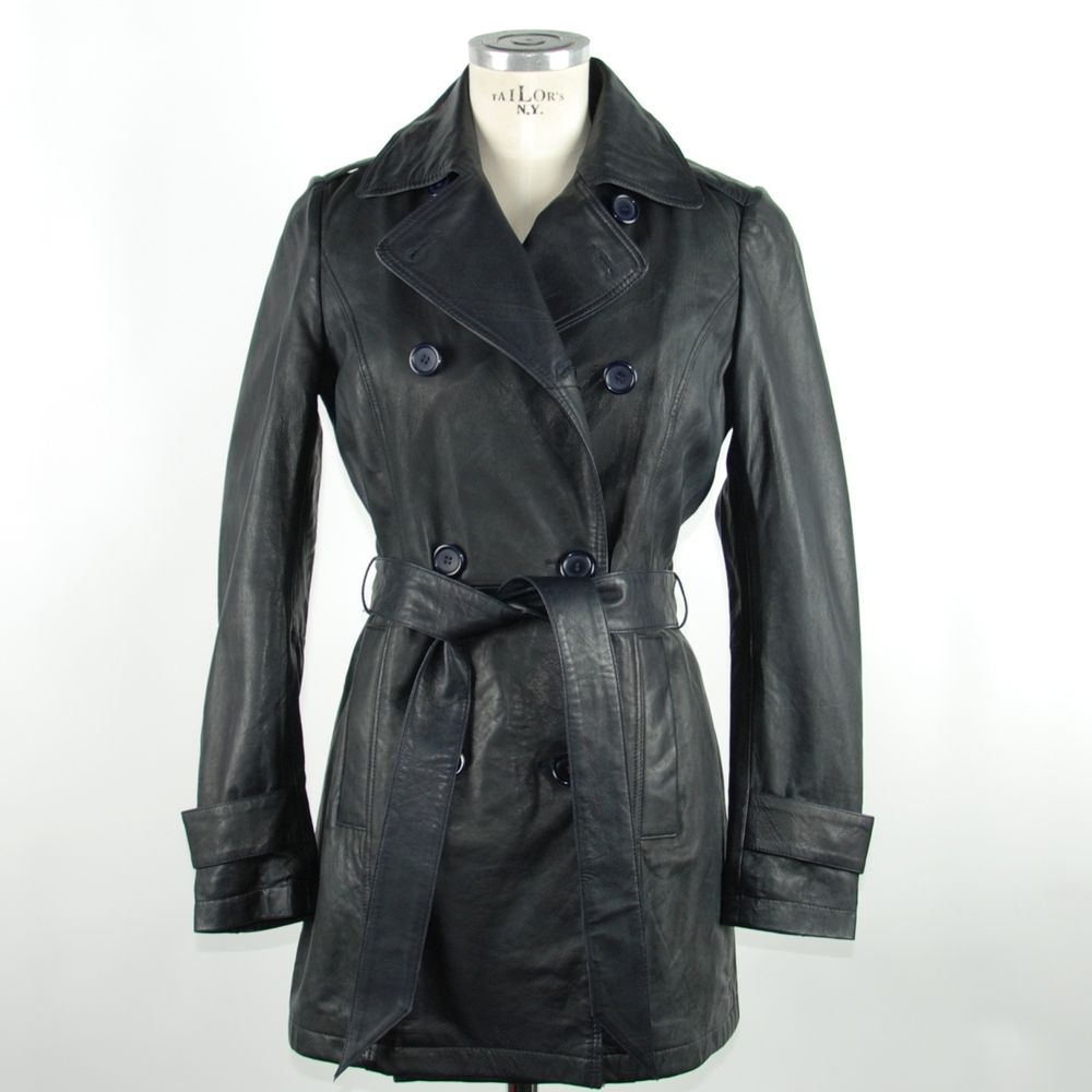 Blue Genuine Leather Jackets & Coat
