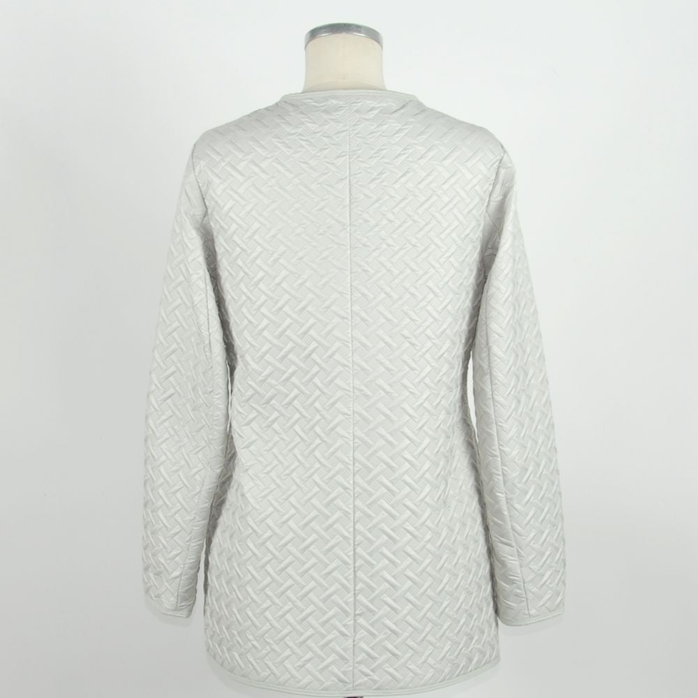 White Polyester Jackets & Coat