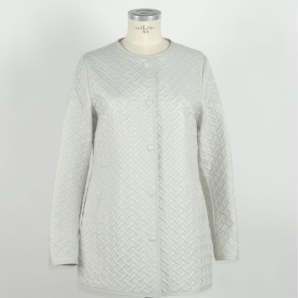 White Polyester Jackets & Coat
