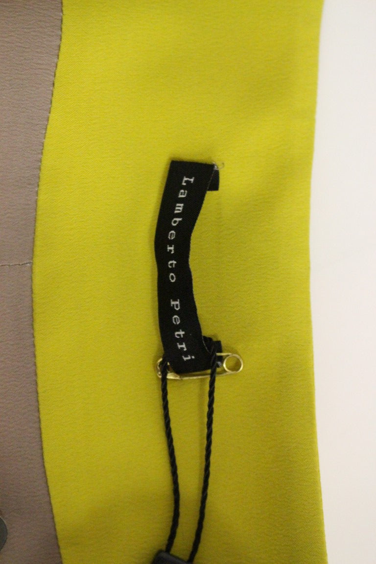 Mustard Yellow Silk Blazer Jacket