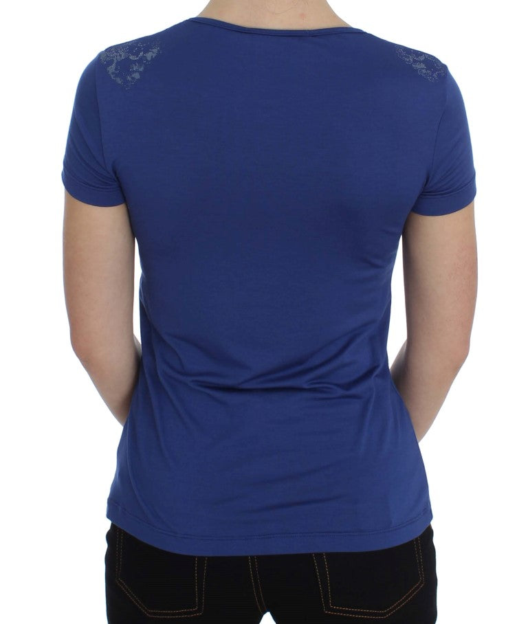 Blue Modal Stretch T-shirt