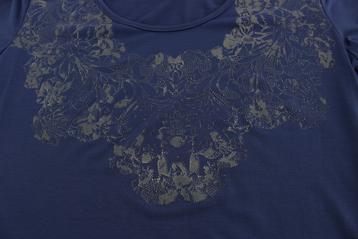 Blue Modal Stretch T-shirt