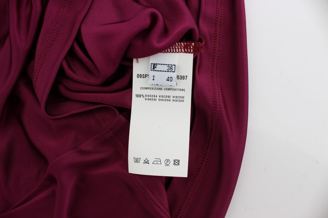 Purple Sleeveless Top Blouse