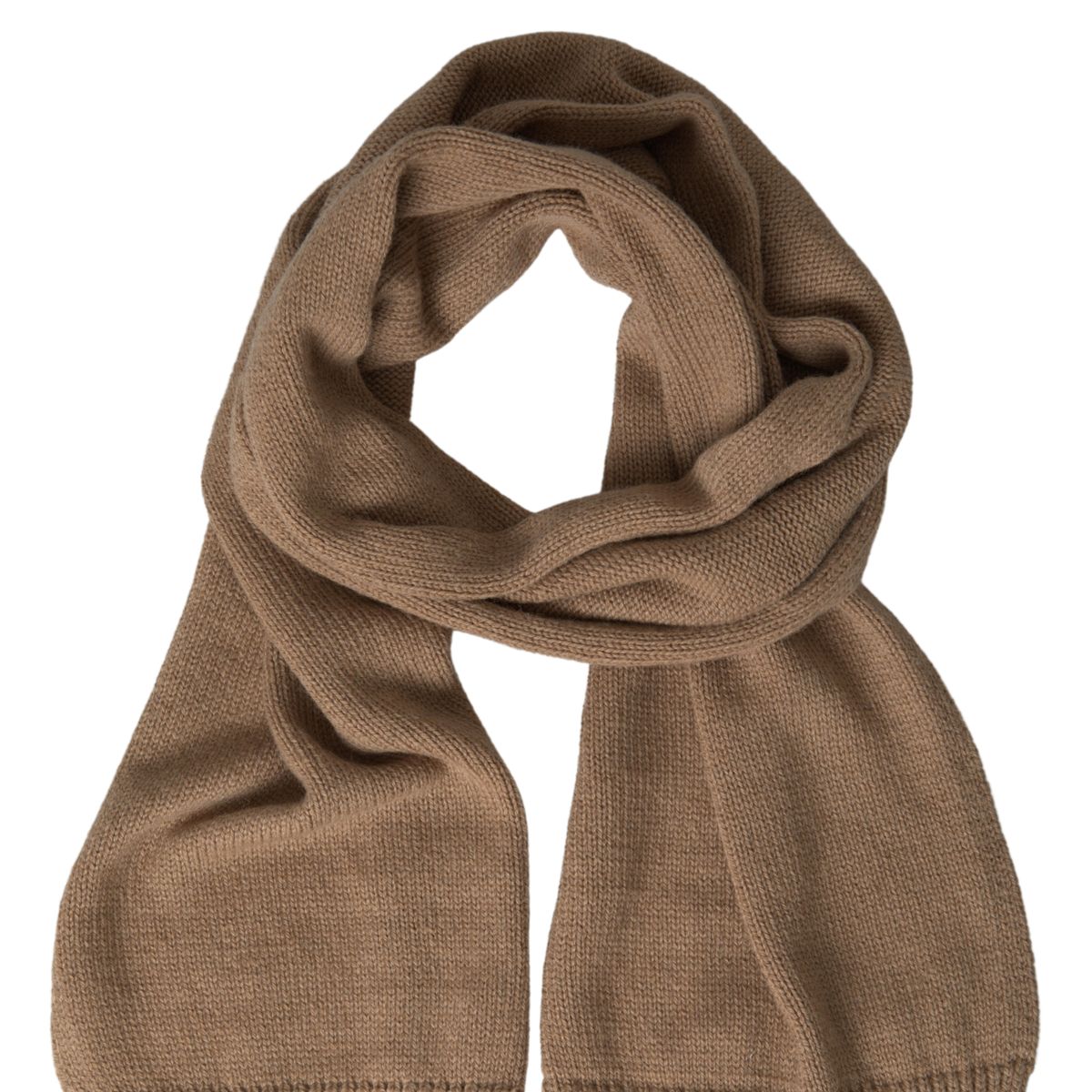 Dolce & Gabbana Brown Knitted Camel Wrap Shawl Foulard Scarf