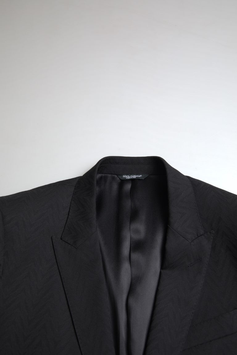 Dolce & Gabbana Black 2 Piece Single Breasted MARTINI Suit
