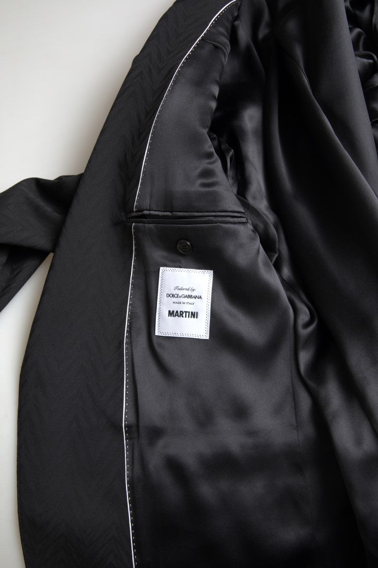 Dolce & Gabbana Black 2 Piece Single Breasted MARTINI Suit