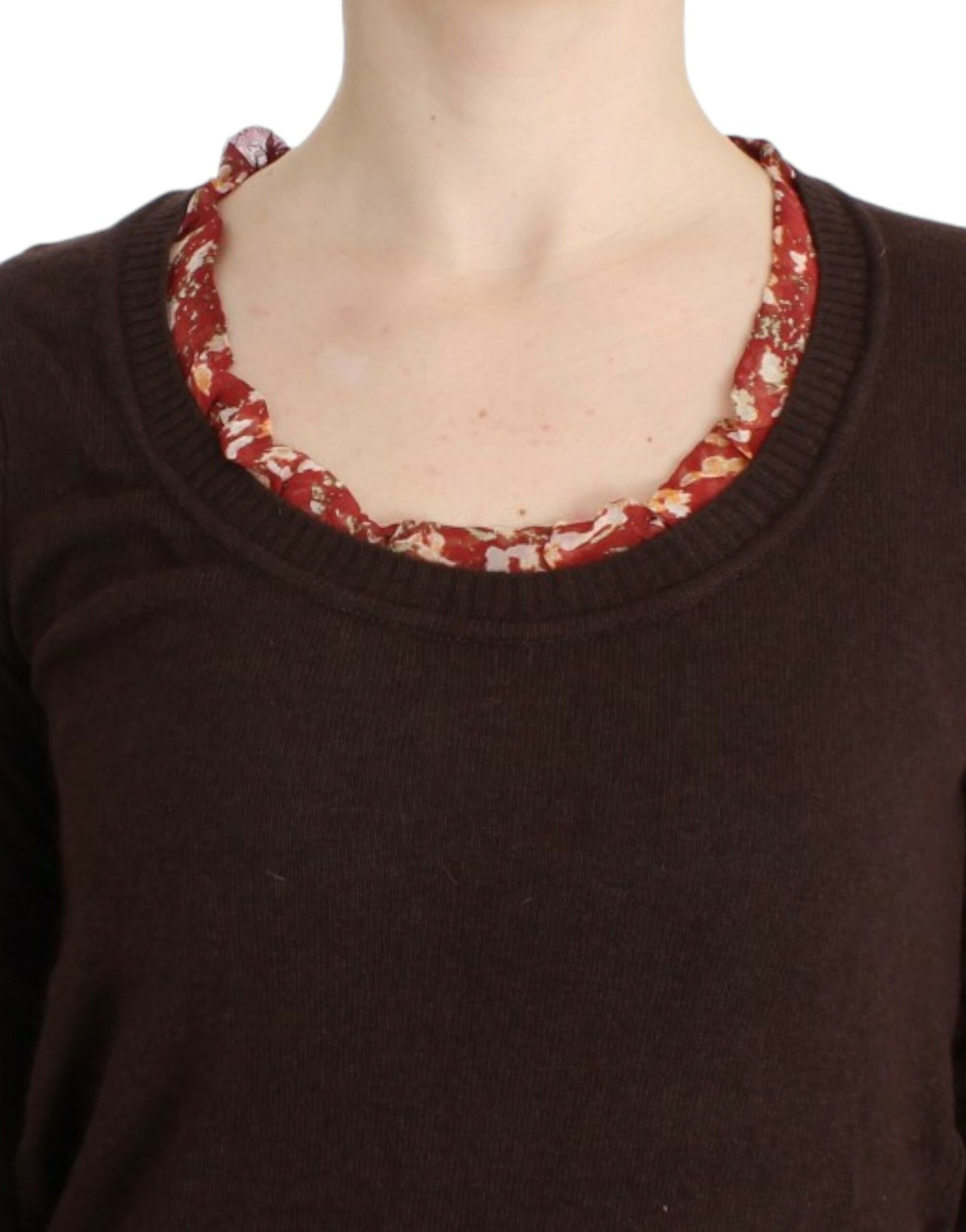 Brown crewneck sweater