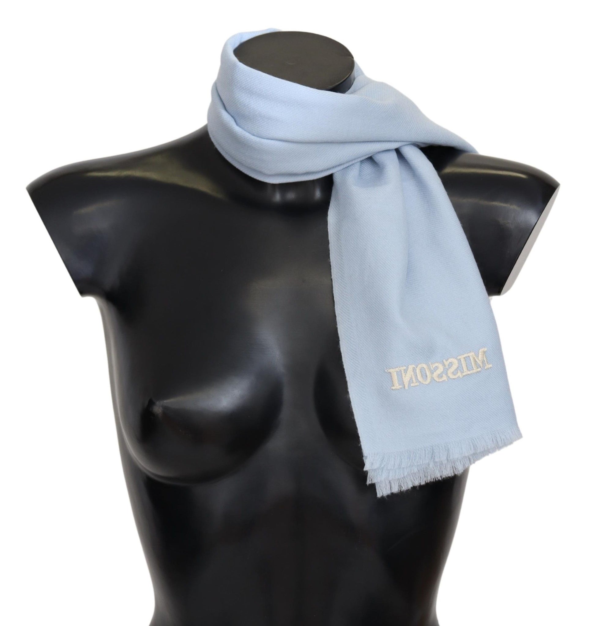 Light Blue Cashmere Unisex Neck Warmer Scarf