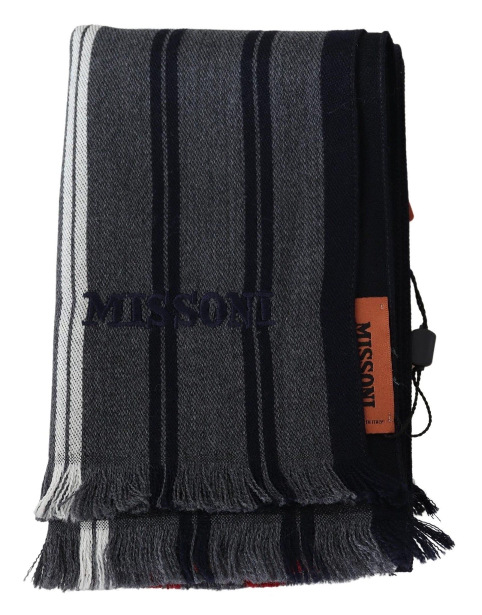 Multicolor Wool Striped Unisex Neck Wrap Shawl Scarf