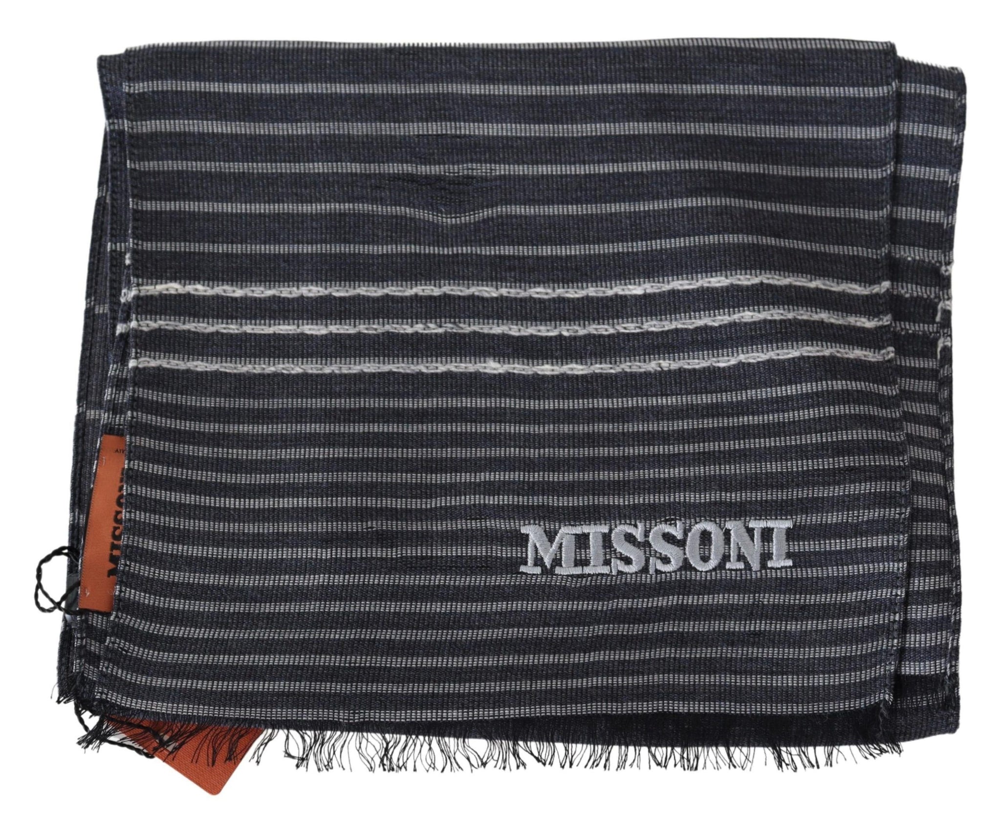 Multicolor Striped Wool Unisex Neck Wrap Shawl